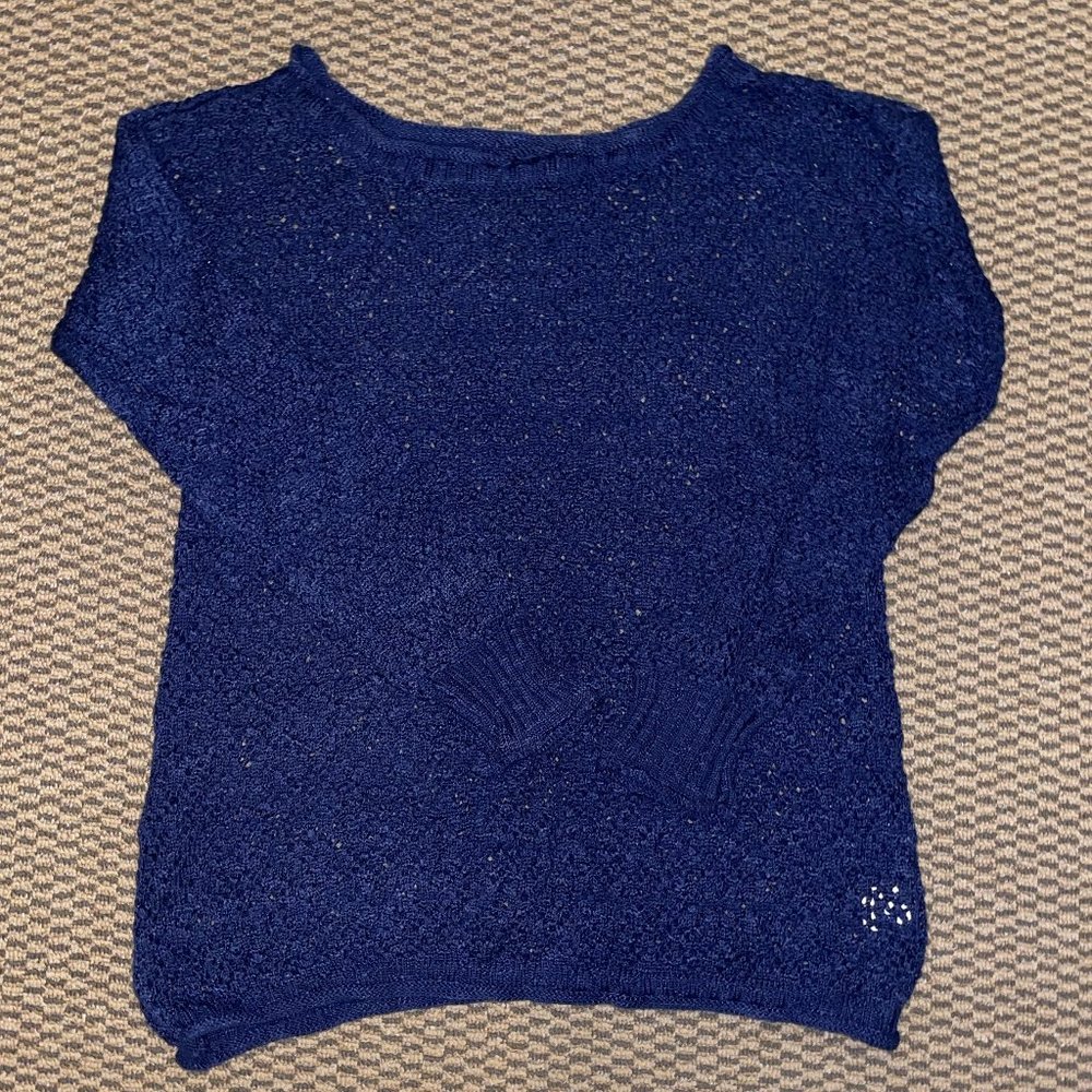 PacSun Navy Blue Knit Sweater (size XS/S)